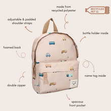 Load image into Gallery viewer, Backpack Sweet Cuddles Cars