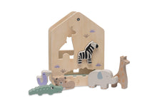 Load image into Gallery viewer, Wooden Shape Sorter Jungle Jumbo