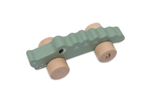 Load image into Gallery viewer, Wooden Crocodile on Wheels Jungle Jambo