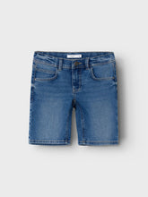 Load image into Gallery viewer, Jeans Short Dark Blue Denim
