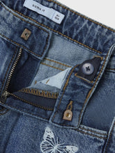 Load image into Gallery viewer, Jeans Wide Denim Butterfly