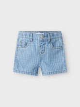 Load image into Gallery viewer, Jeans Short Colored Stripes