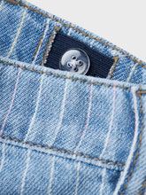 Load image into Gallery viewer, Jeans Short Colored Stripes