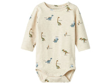 Load image into Gallery viewer, Romper Longsleeve Baby Dino
