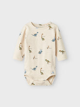 Load image into Gallery viewer, Romper Longsleeve Baby Dino