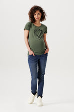 Load image into Gallery viewer, Maternity Jeans Skinny Over the Belly Blue Denim