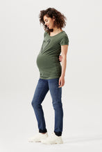 Load image into Gallery viewer, Maternity Jeans Skinny Over the Belly Blue Denim