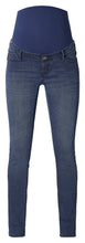 Load image into Gallery viewer, Maternity Jeans Skinny Over the Belly Blue Denim