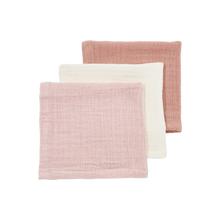 Load image into Gallery viewer, Hydrophilic Mouth Cloths Hydrophilic Pre-Washed Uni Rose / Natural (3 pcs)
