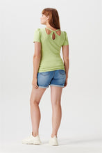 Load image into Gallery viewer, Maternity Jeans Short Over the Belly