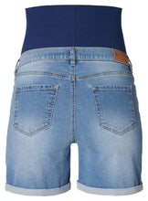 Load image into Gallery viewer, Maternity Jeans Short Over the Belly