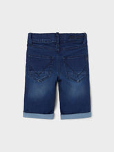 Load image into Gallery viewer, Jeans Short Dark Blue Denim