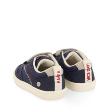 Load image into Gallery viewer, Sneakers Navy Blue with Adjustable Fastenings