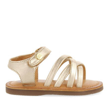 Load image into Gallery viewer, Sandals Straps Metallic Gold