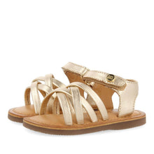 Load image into Gallery viewer, Sandals Straps Metallic Gold