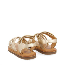 Load image into Gallery viewer, Sandals Straps Metallic Gold