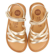Load image into Gallery viewer, Sandals metallic Gold Straps