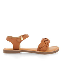 Load image into Gallery viewer, Sandal Braided Tan & Pink