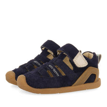 Load image into Gallery viewer, Sandal PODOLOGIC Leather Multi Strap Navy Blue