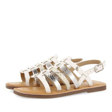 Load image into Gallery viewer, Sandals Leather Multi Strap White