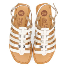 Load image into Gallery viewer, Sandals Leather Multi Strap White