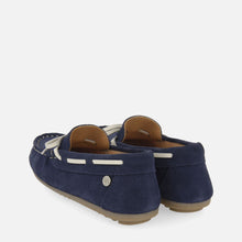 Load image into Gallery viewer, Moccasin Suede Navy