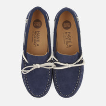Load image into Gallery viewer, Moccasin Suede Navy