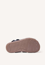 Load image into Gallery viewer, Barefoot Sandal Leather Crab Kaki & Marino