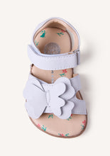 Load image into Gallery viewer, Barefoot Sandal Butterfly Gold and White