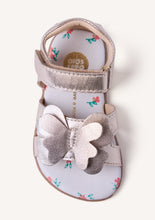 Load image into Gallery viewer, Barefoot Sandal Butterfly Gold and White