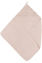 Load image into Gallery viewer, Hooded Towel Terry Ruffle Soft Pink