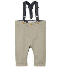 Load image into Gallery viewer, Pants Chino with Braces Pure Cashmere