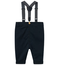 Load image into Gallery viewer, Pants Chino with Braces Dark Sapphire