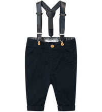 Load image into Gallery viewer, Pants Chino with Braces Dark Sapphire