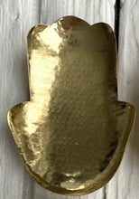 Load image into Gallery viewer, Bowl Hammered Brass Hamsa