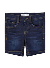 Load image into Gallery viewer, Jeans Short Stretch Denim Dark Blue