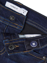Load image into Gallery viewer, Jeans Short Stretch Denim Dark Blue