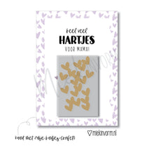 Load image into Gallery viewer, Ansichtkaart met Zakje Confetti Heel veel Hartjes voor Mama