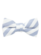 Load image into Gallery viewer, Bowtie Stripe Chambray Blue