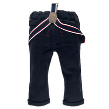 Load image into Gallery viewer, Pants Twill with Braces Classic Serie Marine