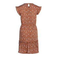 Load image into Gallery viewer, Dress Flowers Brown