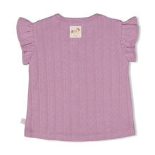Load image into Gallery viewer, Shirt Pointelle Rib Flower Ranch