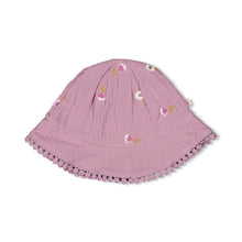 Load image into Gallery viewer, Hat Muslin Embroidery Flower Ranch