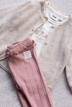 Load image into Gallery viewer, Legging Pointelle Rib Starfish Wishes
