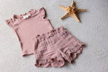 Load image into Gallery viewer, Shirt Pointelle Rib Starfish Wishes