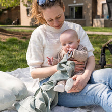 Load image into Gallery viewer, Nursing Cape Mom'n Play Green