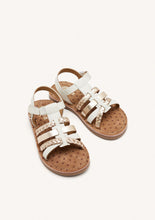Load image into Gallery viewer, Sandal Braided Pink/Rose Gold & White/Platinum