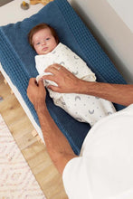 Load image into Gallery viewer, Wrapper Swaddle Moon Indigo (0-3 months)