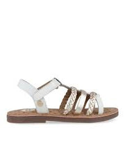 Load image into Gallery viewer, Sandal Braided Pink/Rose Gold & White/Platinum