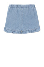 Load image into Gallery viewer, Jeans Short Stripes & Ruffles